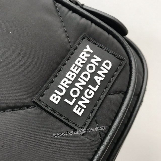 Burberry專門店新款繡花相機包 巴寶莉菱形絎縫脂棉質斜挎小包 yxb1230